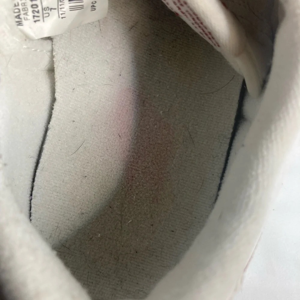 Nike Stamina Low Top White Red Womens Shoes Sneakers 7 172018-161
